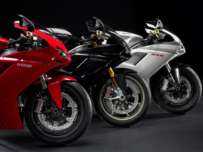 Three Ducati Motorcycles