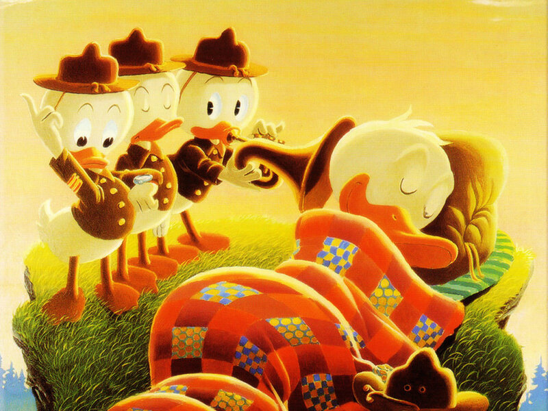 Three Ducklings Playing