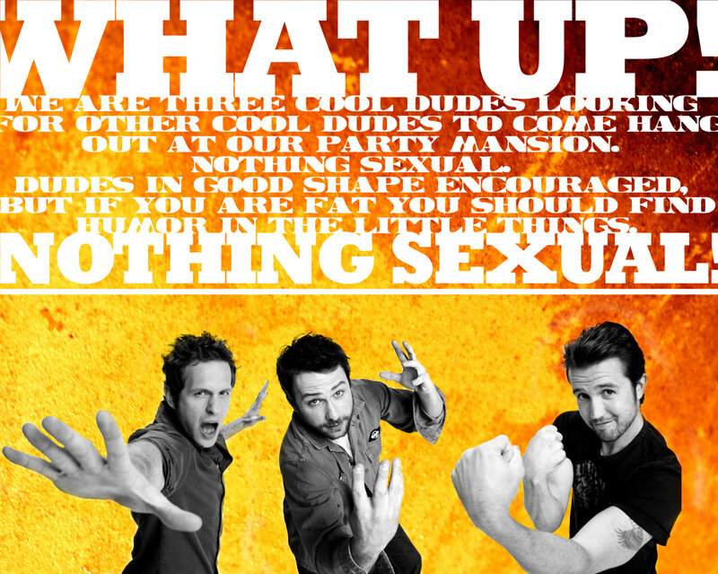 three dudes party poster