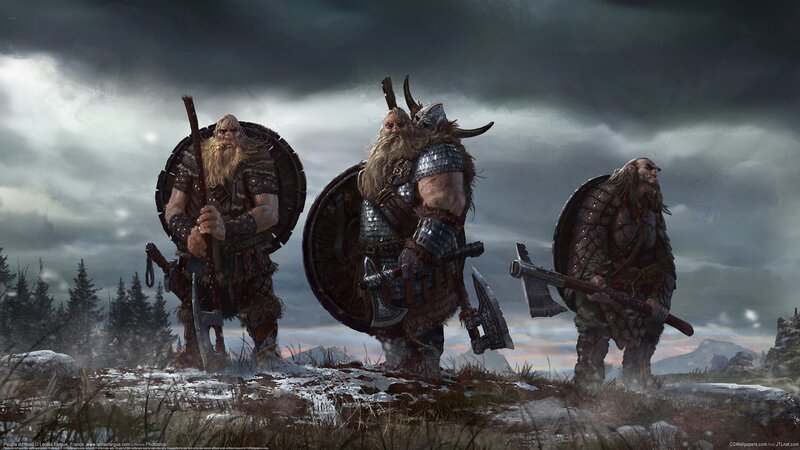 Three Dwarven Warriors