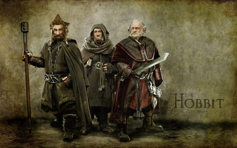 Three Dwarves Standing — Brown, Dramatic