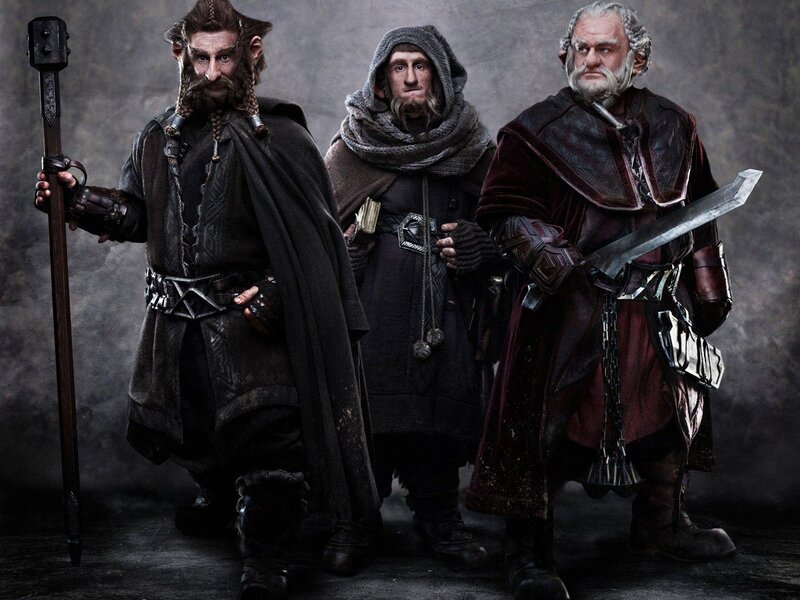 Three Dwarves Standing