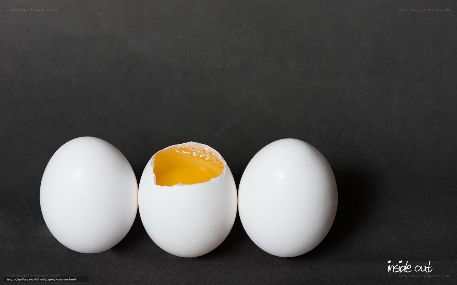 Three eggs, one cracked