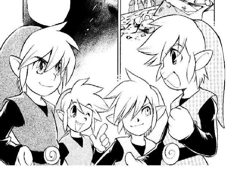 Three Elf-like Characters — Black