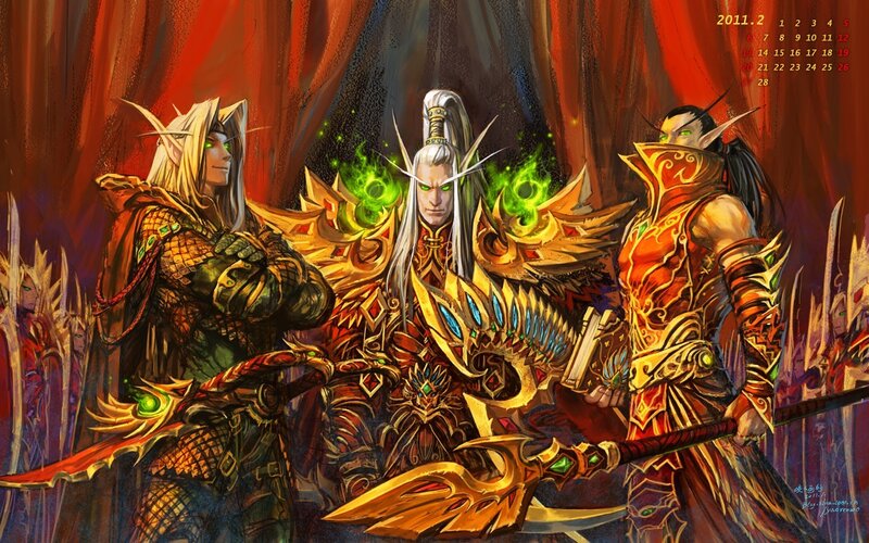 Three Elf-like Warriors