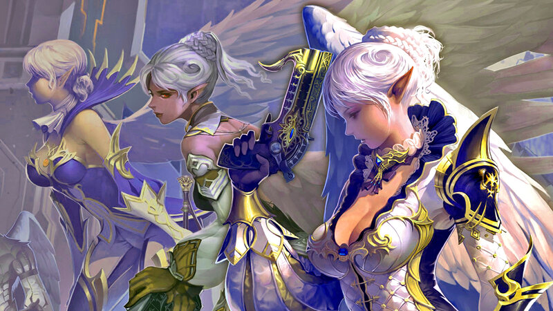 Three Elf-like Women with Wings