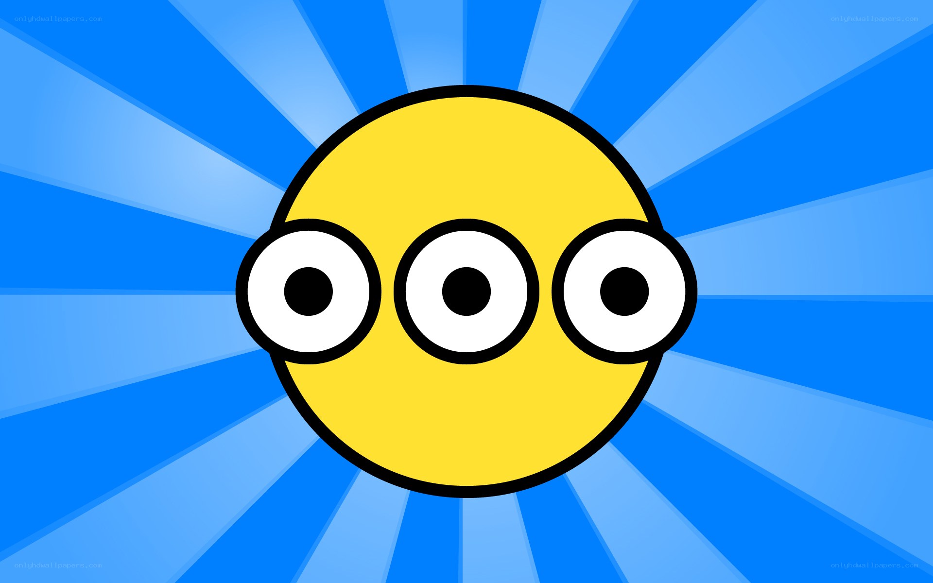 three-eyed yellow emoji