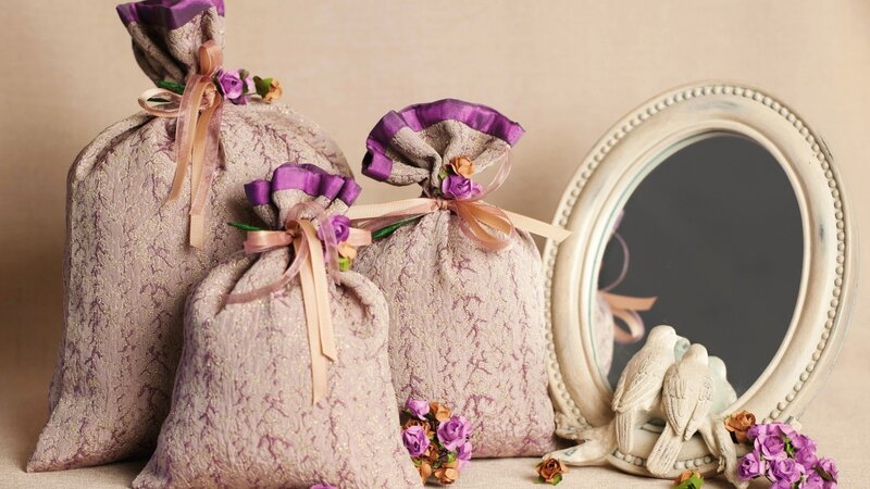 Three Fabric Gift Bags