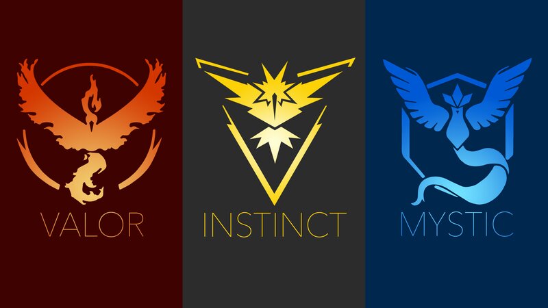 Three Faction Logos — Red