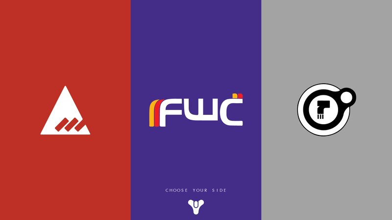 Three Faction Logos