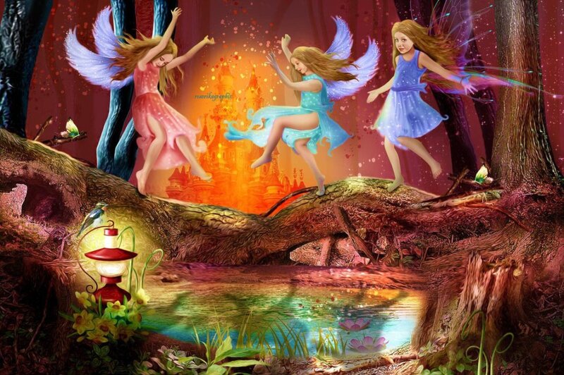Three Fairies Dancing