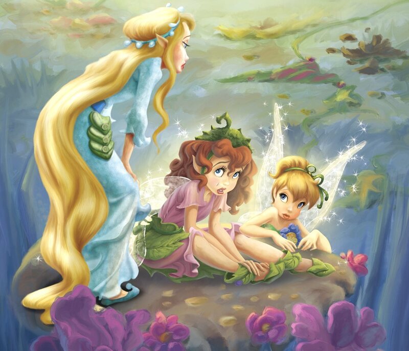 Three Fairies in a Pond