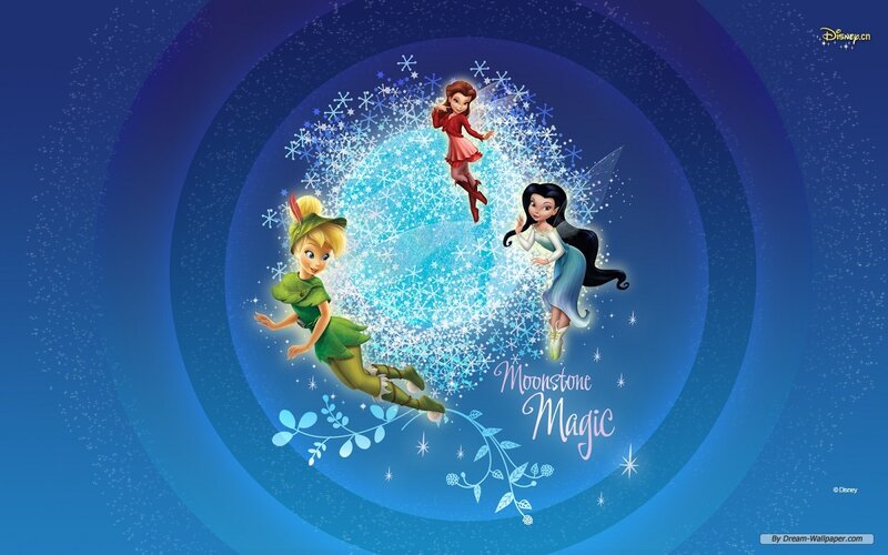 Three Fairies in Flight — Blue