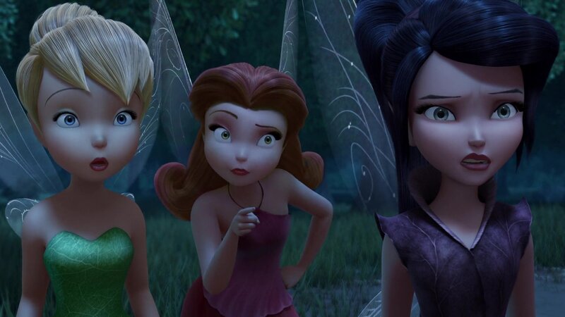 Three Fairies in Forest — Green, Dramatic