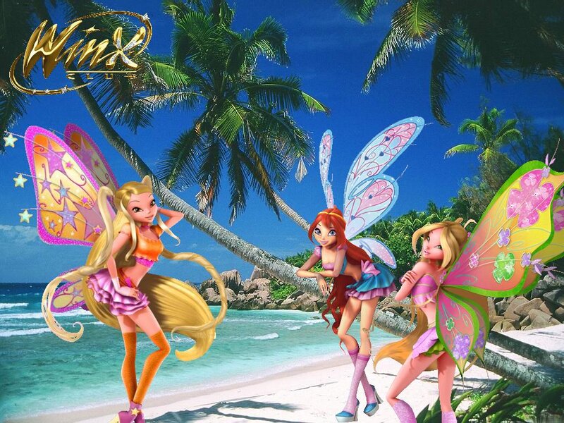 Three Fairies on Beach