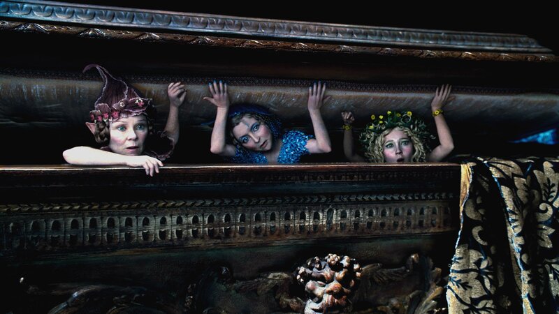 Three Fairies Peeking Out