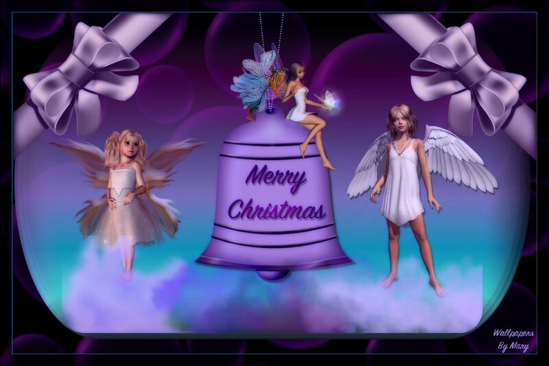 Three Fairies with a Bell