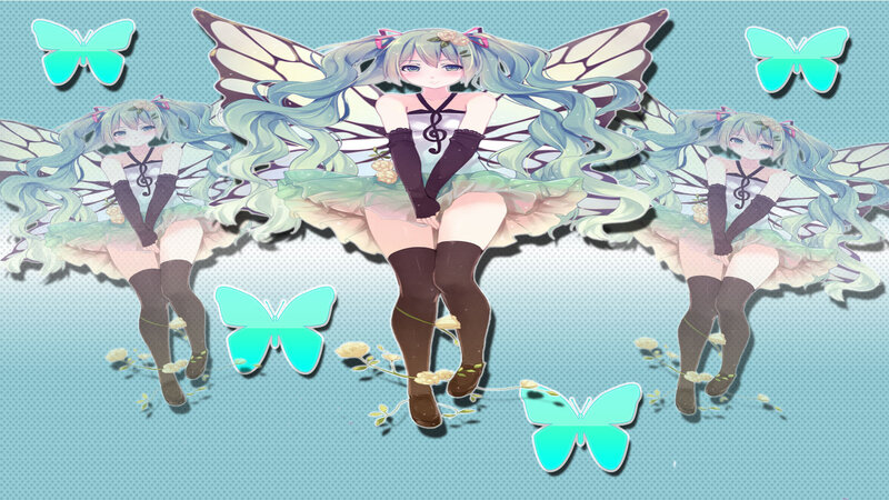 Three Fairy Characters — Blue, Serene