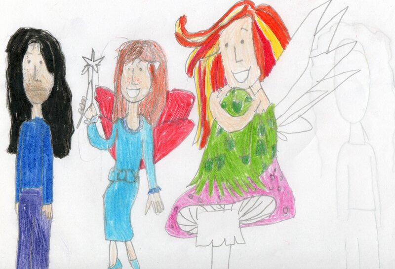 Three Fairy Characters — Green