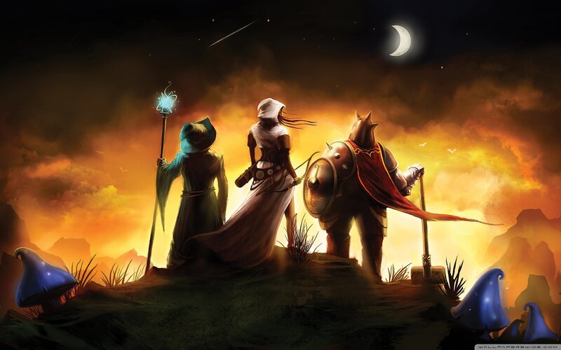 Three Fantasy Adventurers