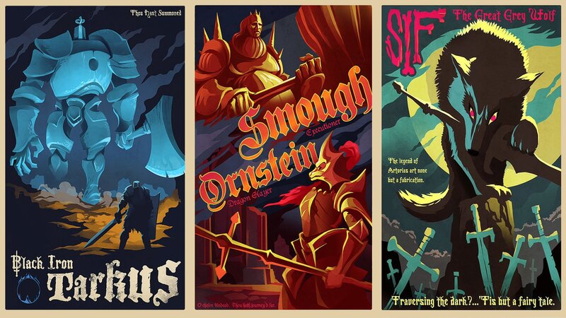 Three Fantasy Character Posters