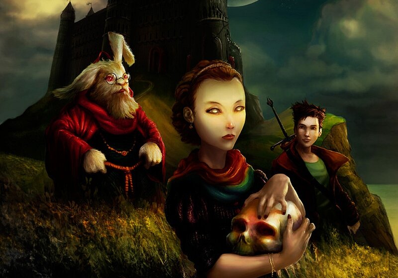 Three Fantasy Characters — Green, Dramatic, Night