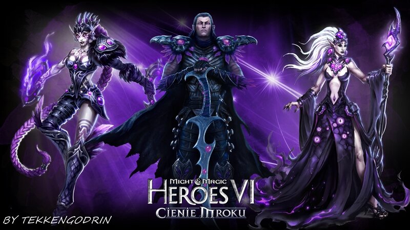 Three Fantasy Characters — Purple, Dramatic, Night