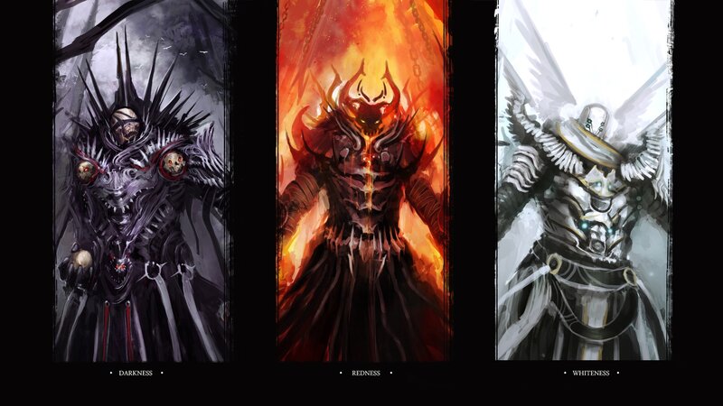 Three fantasy warrior archetypes