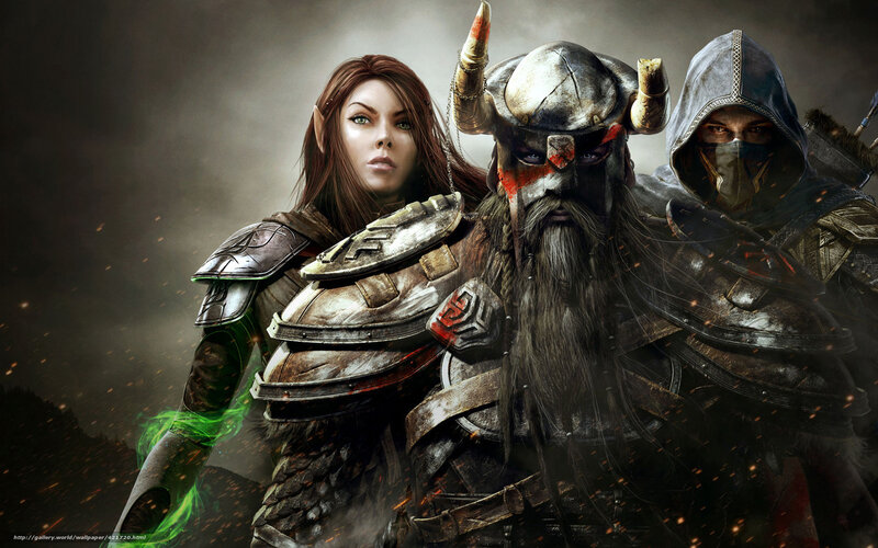 Three Fantasy Warriors — Gray, Dramatic