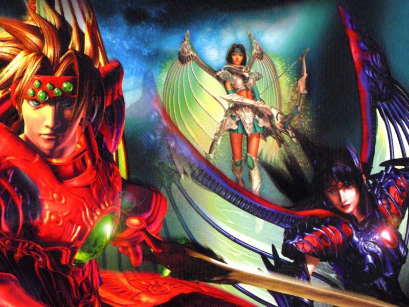 Three Fantasy Warriors — Red
