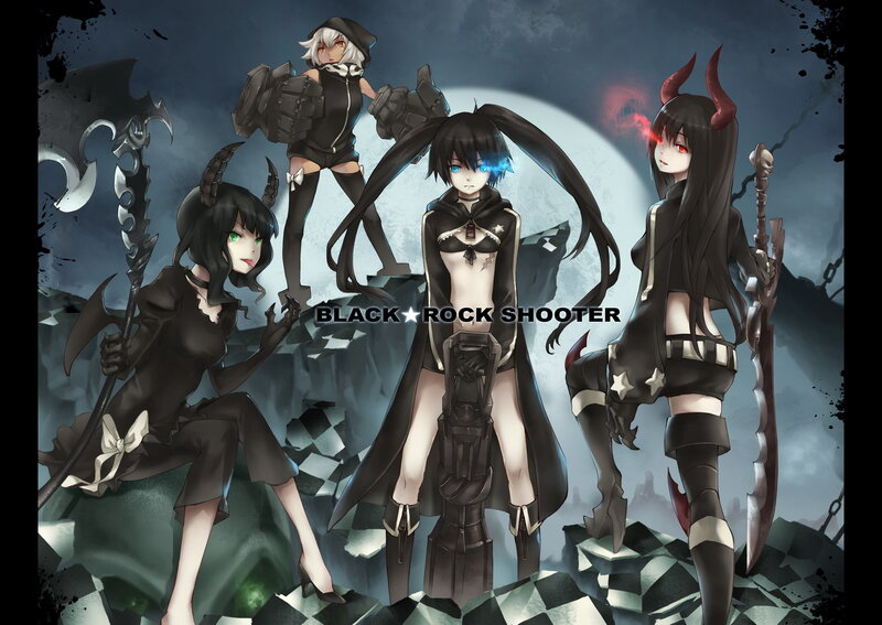 Three Female Characters — Black, Dramatic, Night
