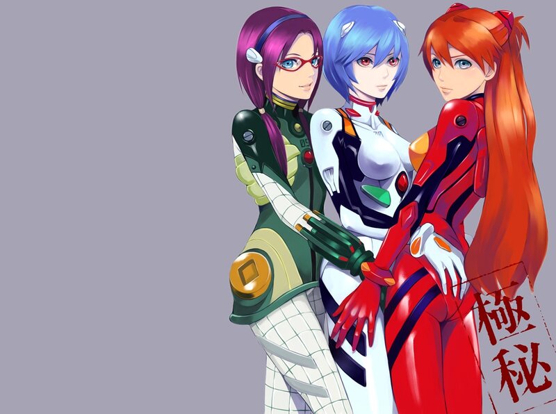 Three Female Characters — Red, Neutral