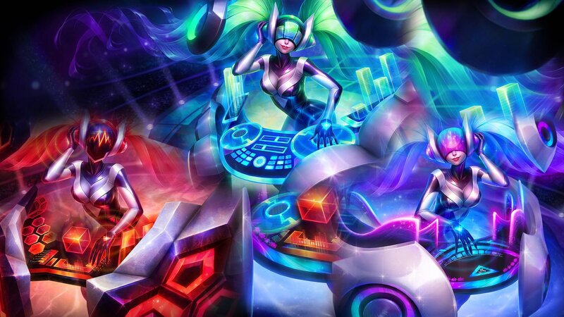 Three Female DJs — Purple
