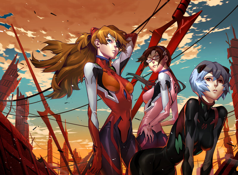 Three Female Pilots — Orange