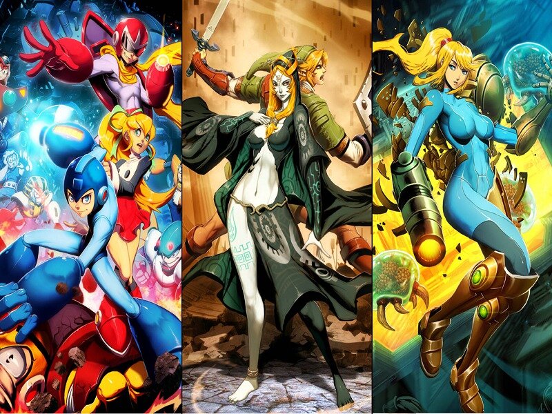 Three Female Video Game Characters