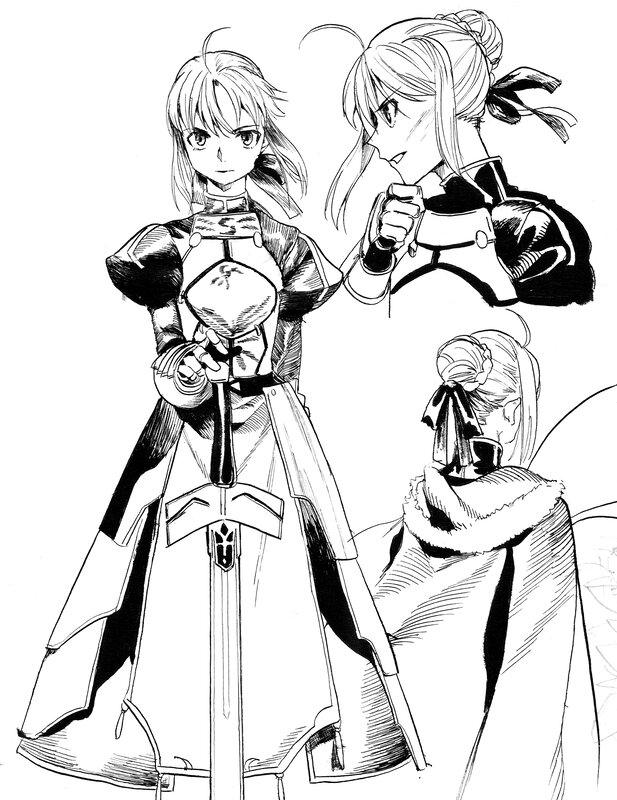 Three Female Warriors — Black, Dramatic, Manga