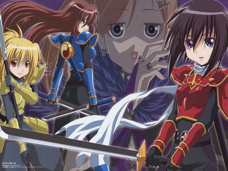 Three Female Warriors — Purple, Dramatic
