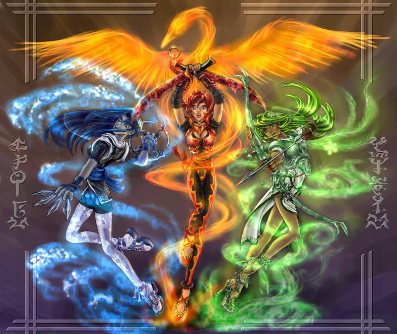 Three Female Warriors