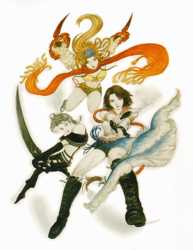 Three Female Warriors — White