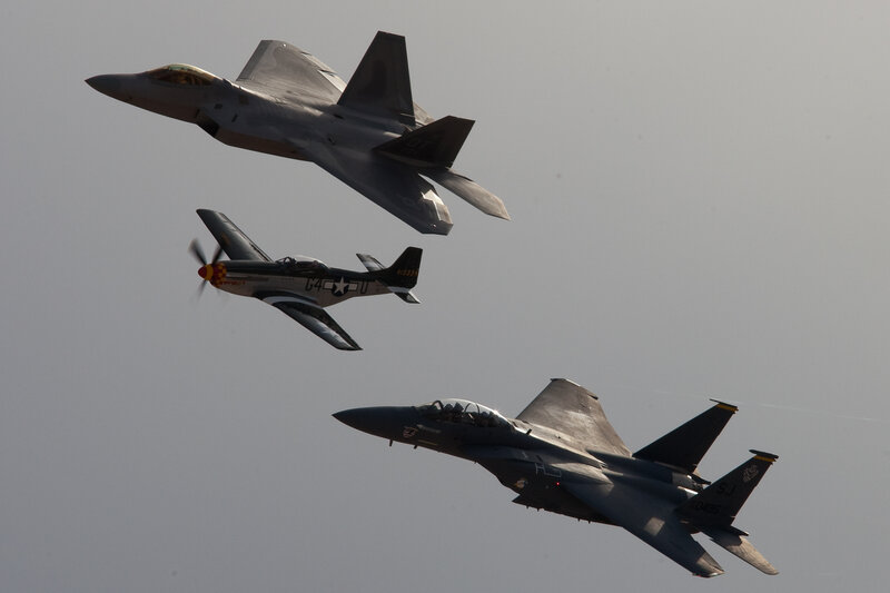 Three Fighter Jets — Gray, Dynamic, Photograph
