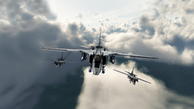 Three Fighter Jets in Formation — Gray, Dramatic, 3d Render