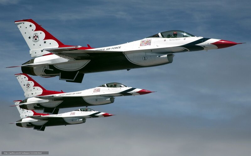 Three Fighter Jets in Formation — White, Dynamic, Afternoon