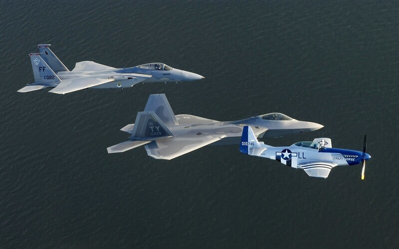 Three Fighter Planes — Gray