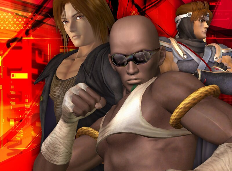 Three Fighters in Action