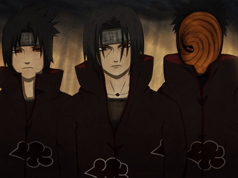 Three Figures in Cloaks