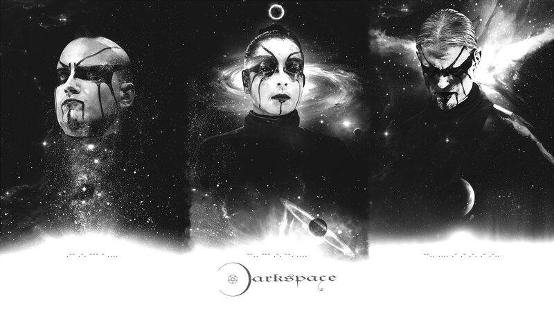 Three Figures in Dark Makeup — Black