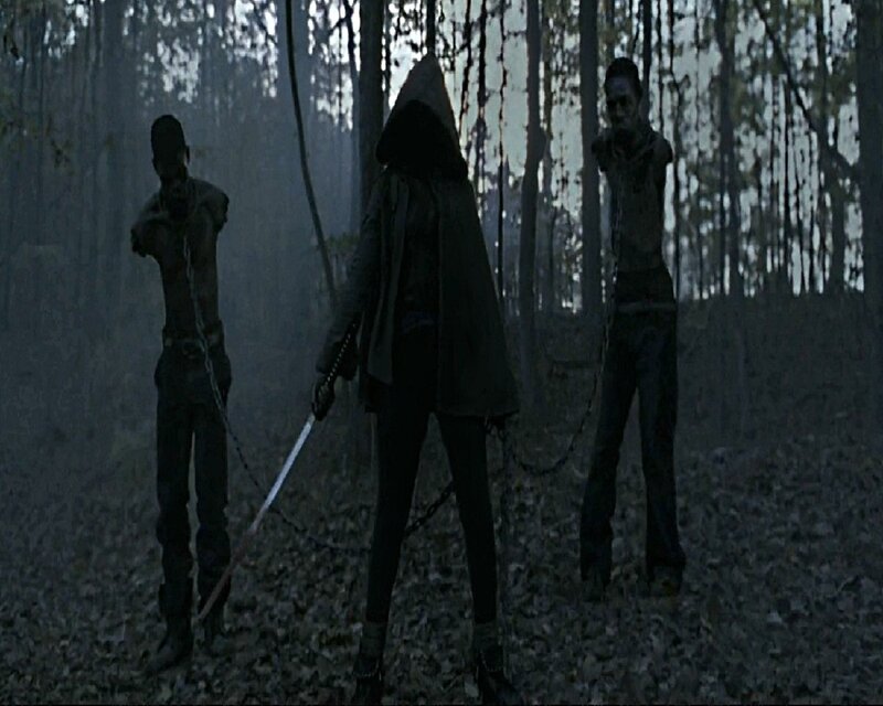 Three Figures in Forest