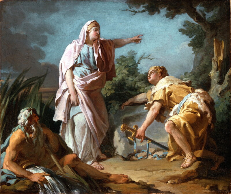 Three Figures in Landscape