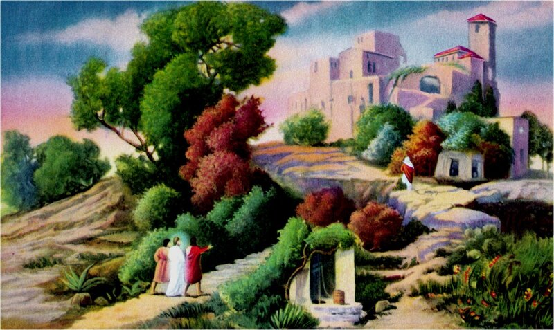 Three Figures on a Path