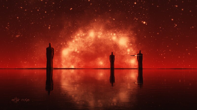 Three Figures on Water